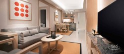 How does this Malaysian condo nicely fit 2 bedrooms and bathrooms into…. 678sqf?!