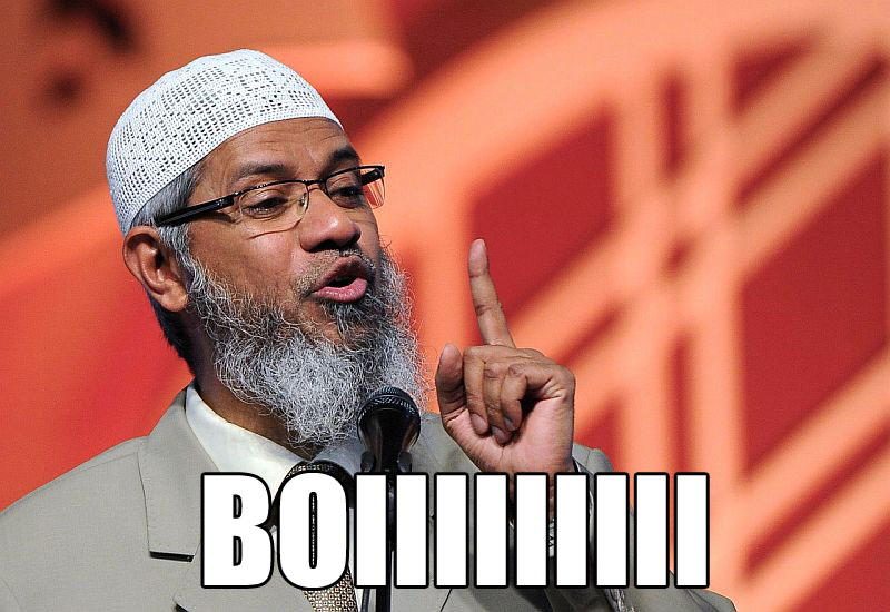 This Zakir Naik. Img from the Malay Mail.