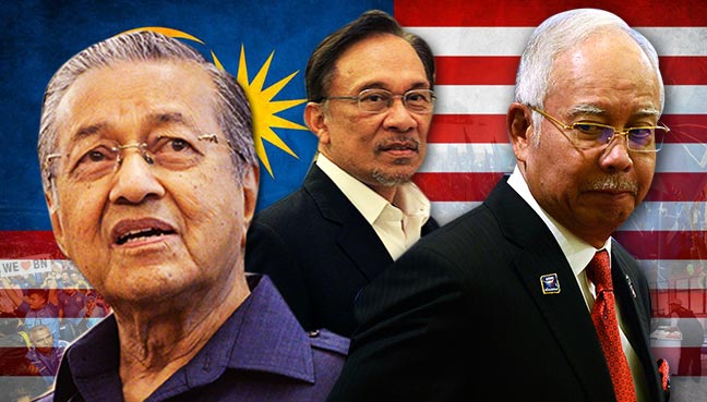 Najib or Mahathir? Or Anwar? Ain't nobody got time for this drama! Img from MalayNow.