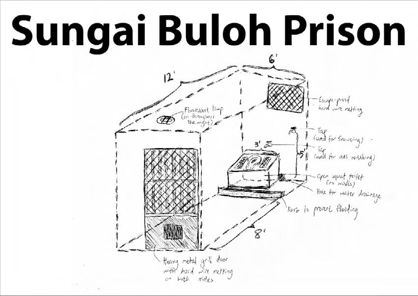 A sketch of the Tawakal cell, made by Alvin Tan (yes, THAT Alvin Tan). Image from thestar.com.my