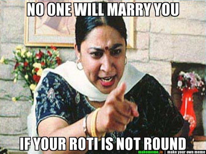 I ACTUALLY heard this many times growing up. Img from bollywoodshaadis.com