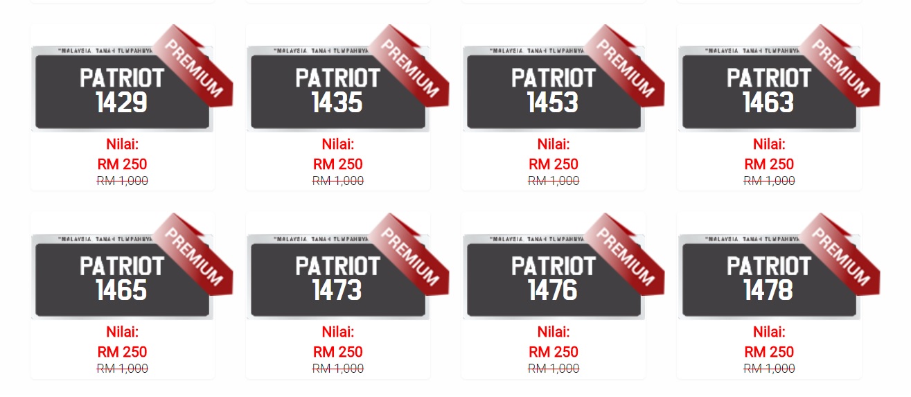 Other PATRIOT number underwent massive discounts. Screengrabbed from Plat Patriot.