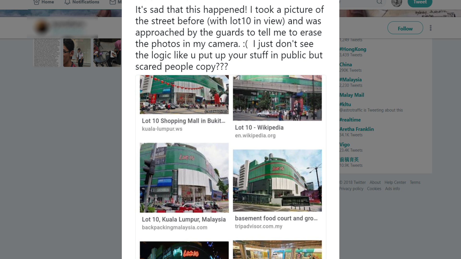 Picture also kenot weyh. Screengrab from Twitter