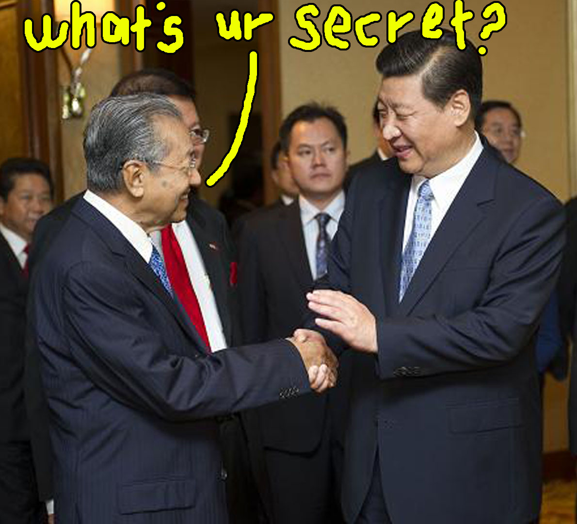 This is may be what Dr Mahathir asked China's President Xi Jinping. Image from Ministry of Foreign Affairs of the Republic People of China
