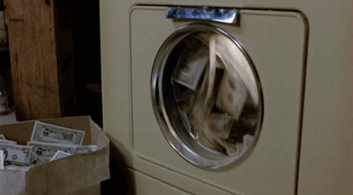 Live scenes of Jho Low's launderette. 