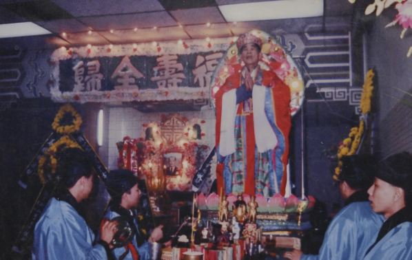 Scenes from a Taoist funeral procession. Image from SCMP