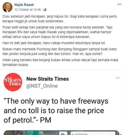 Najib's rant