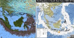 What protects Malaysia from all these natural disasters that are happening in Indonesia?