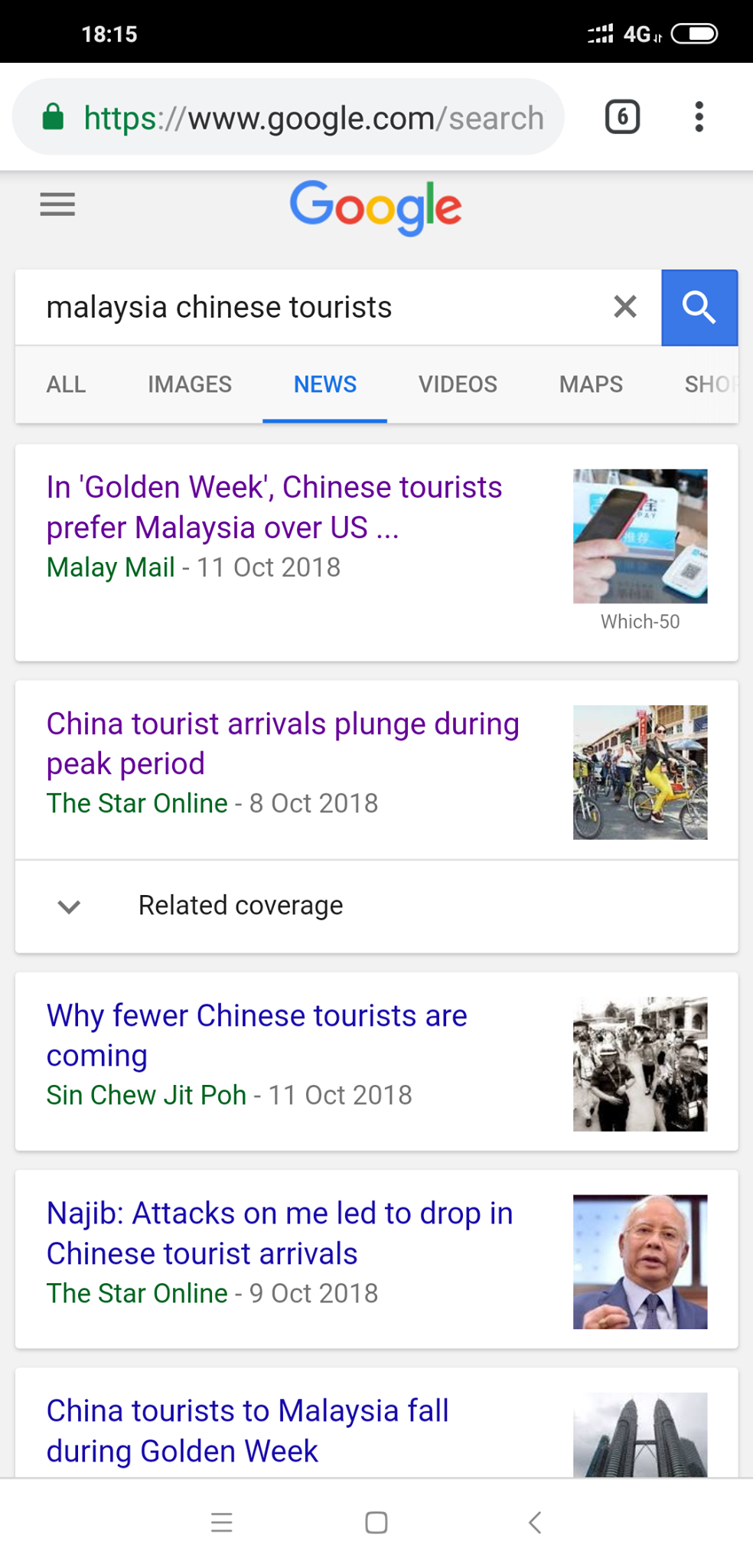 What is going on?! Screengrab from Google search