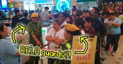 OMG. What kinda sale did they have in Plaza Low Yat that required… Rela guards?!