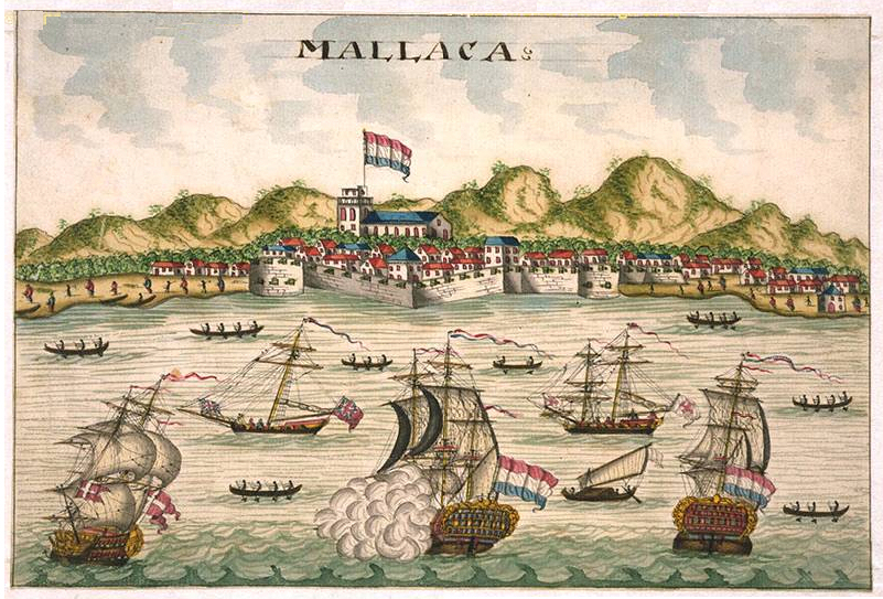 Look how peaceful Melaka looks! Oh yeah btw, did we mention that the Dutch and British fought FOUR wars in slightly over a hundred years? Image from History of the Dutch in Malaysia