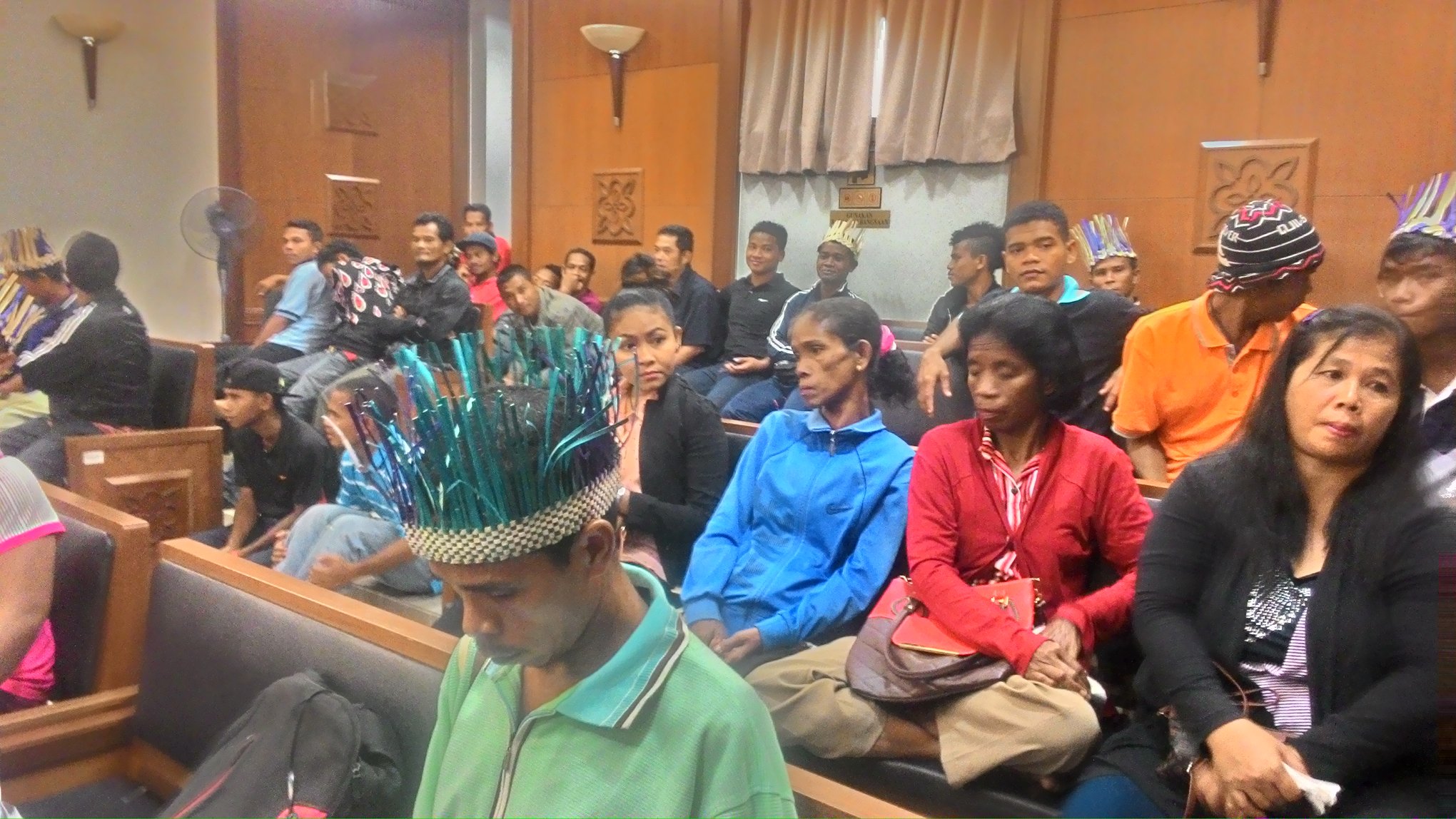 The Pos Lanai orang asli at the Kuala Lumpur High Court. Img from Hentikan Empangan Telom