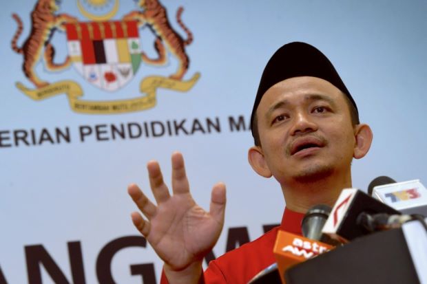 Dr Maszlee Malik, the Education Minister, in July. Img from The Star.