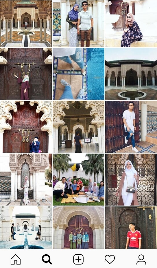 All of these were taken in Putrajaya. The Moroccan Pavilion is a great place for selfies btw. Screenshot from our instagram