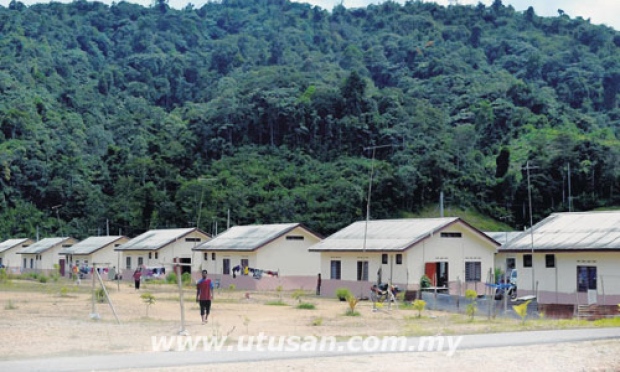 Apparently, the orang asli were moved to this settlement in Pos Pantos (another are in Pahang). Img from Utusan