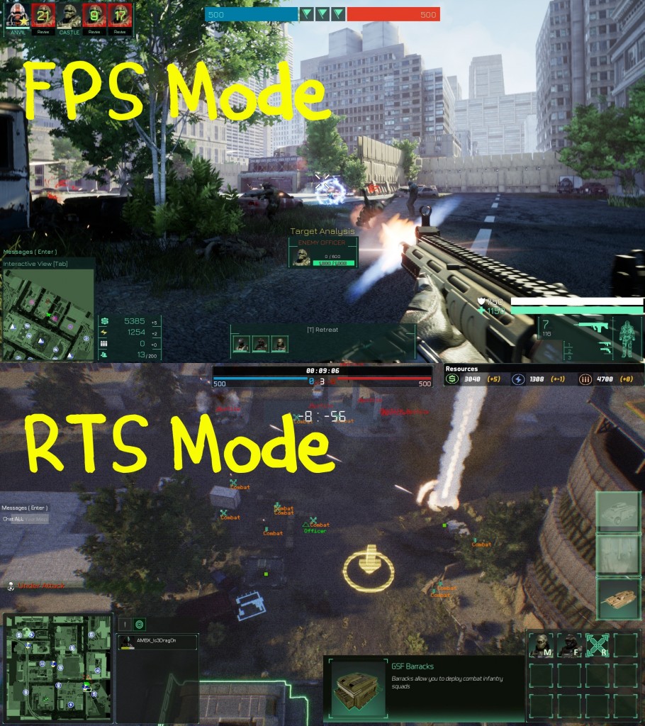 A fully functional FPS+RTS in one? Sign us right up!!! Screengrabs from Steam