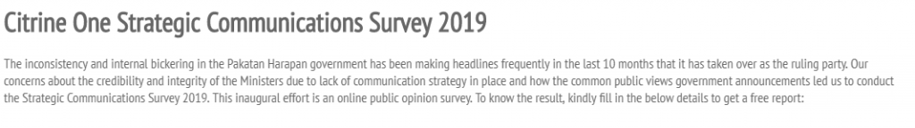 This is the description of the survey results online