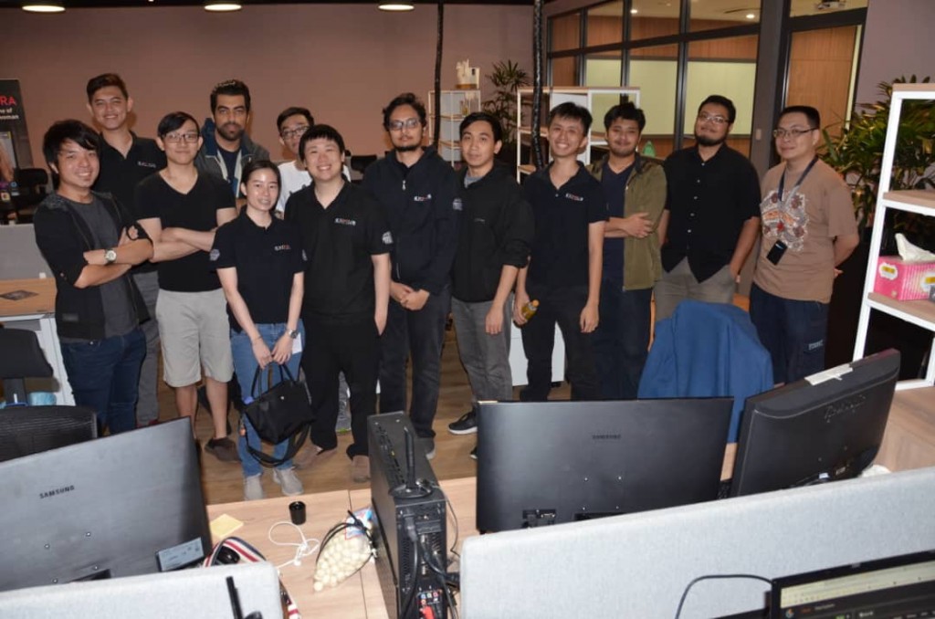 The Ammobox Studios team before launch. Photo courtesy of Jeremy Choo