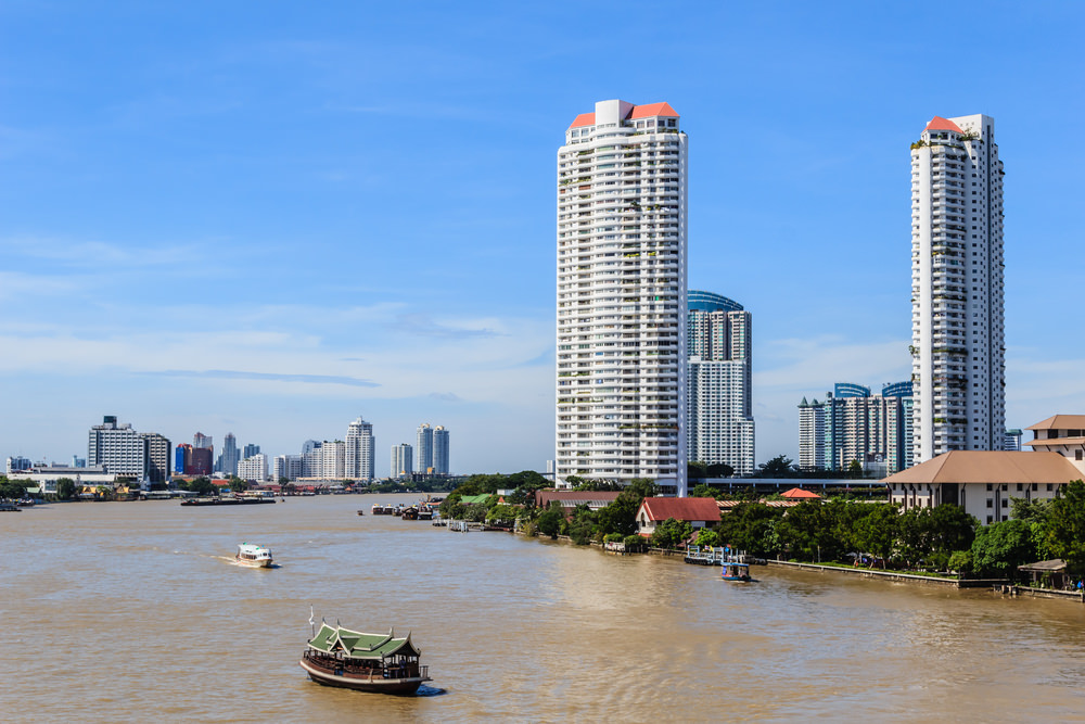 The Menam River today. We don't think you'd be able to find that sack tho. Image from Bangkok.com