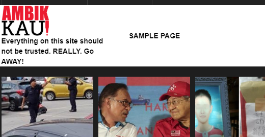 Ambik Kau was an April Fool's prank to copy other sites content