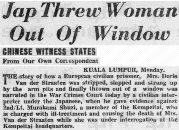 The Straits Times, 2 July 1946. Image from NewspaperSG