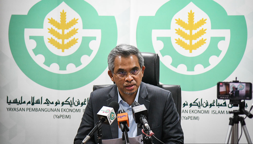 Mohd Daud Bakar during a Yapeim press conference. Image from Malaysiakini