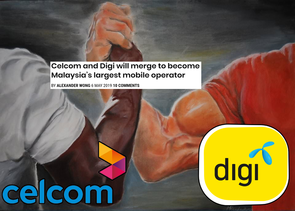 How we imagined the meeting between Digi and Celcom went.