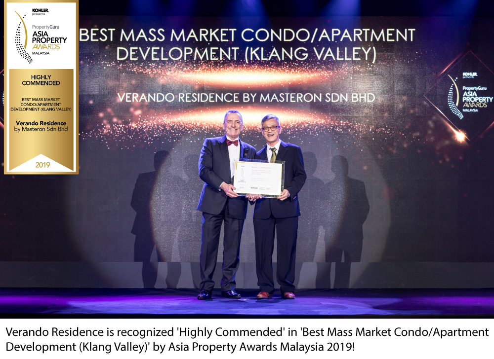 Despite the allegations, Masteron recently won a property award for its other condominium, Verando Residence. Img from masteron.com.my