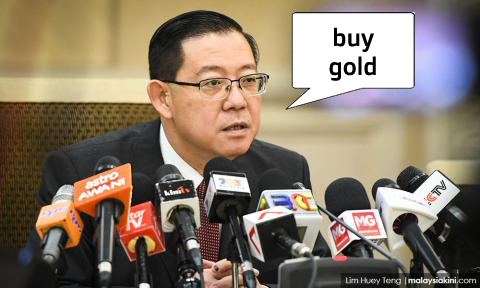 At the risk of slander, no, he didn't really say this. Img by Lim Huey Teng, for MalaysiaKini.