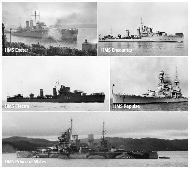 Some of the British ships in the region's waters that have been damaged by scavengers. Image from the Guardian
