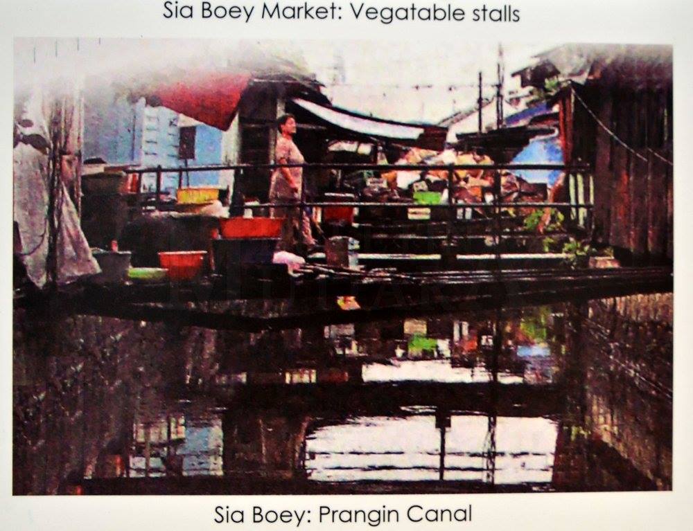 Old photo of Sia Boey Market/Prangin Canal, dae unknown. Image from: Buletin Mutiara FB page