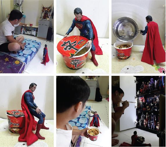 superman makes ramyun