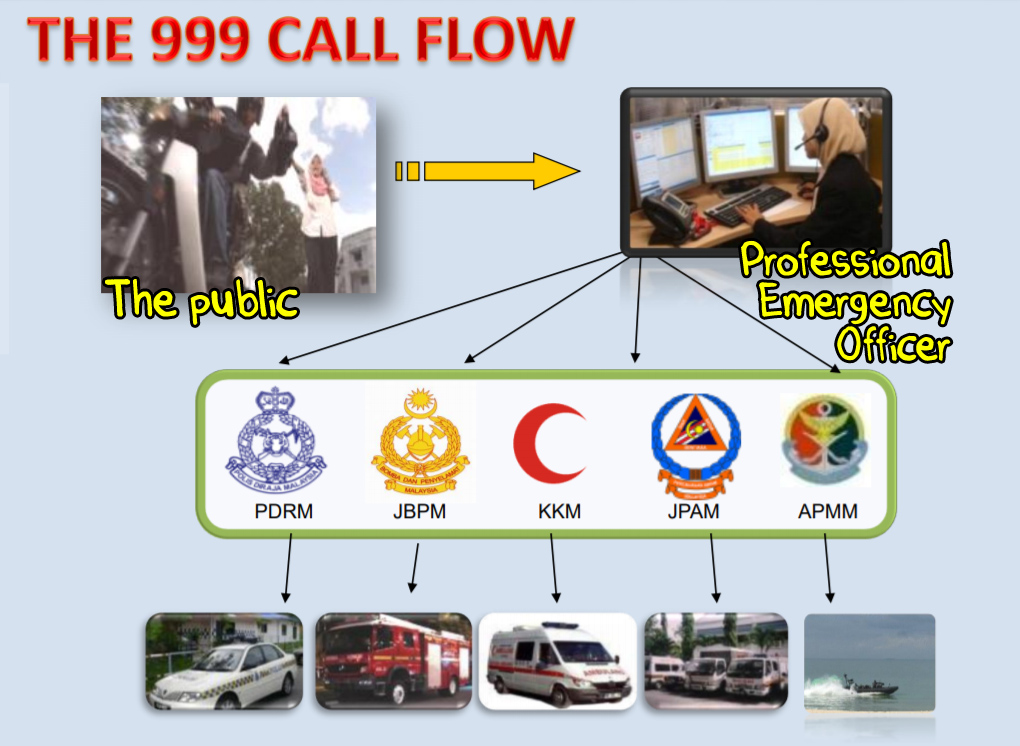 the unedited 999 call flow