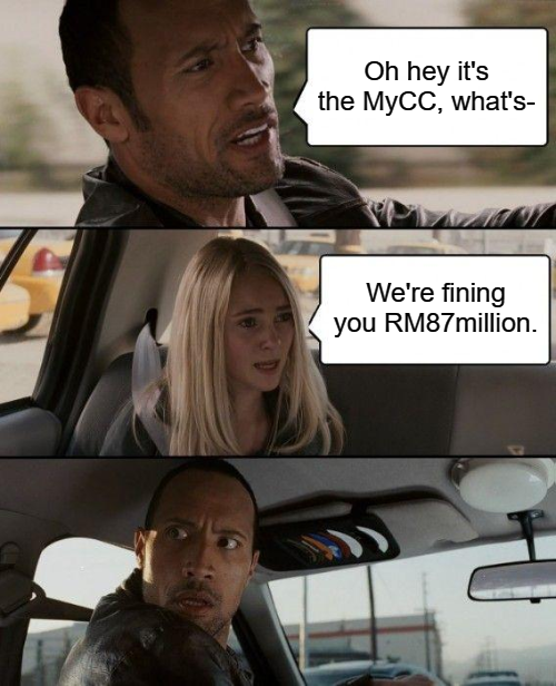 Dramatic representation of what happened between MyCC and Grab