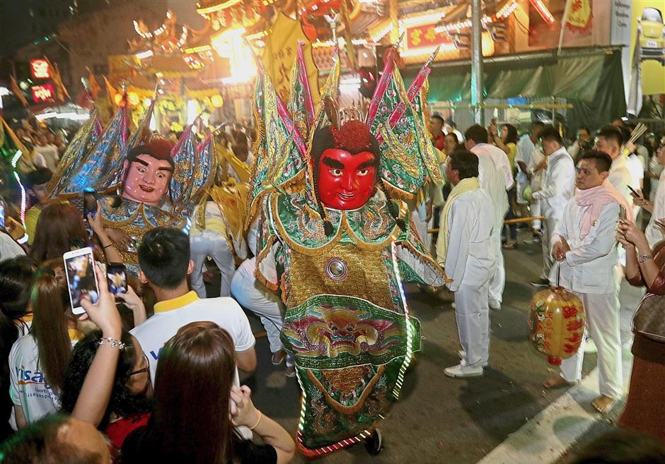 The Electric Techno Neon Gods joining in the fun at last year's procession in Penang. Yes, they are a thing. Image from: The Star Online