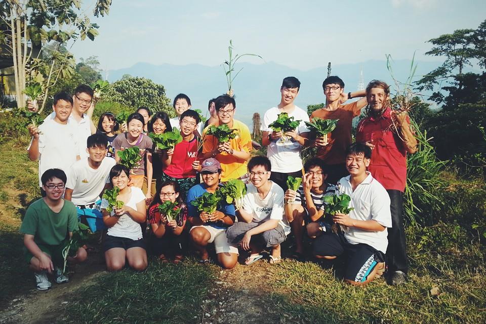 Students from INTI College Penang visited the farm over the weekend in 2014. Img from Permaculture farmstay, Perak