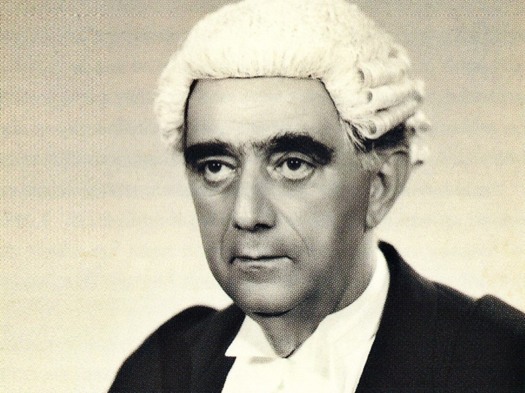 David Marshall as a young lawyer. Image from: Allen & Gledhill