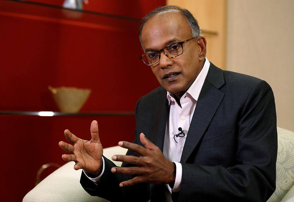 Singapore's Home Affairs Minister, K. Shanmugam. Img from Malay Mail
