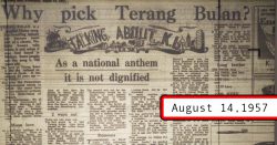 14 awesome newspaper headlines from August 1957 (that you never saw in your Sejarah books)