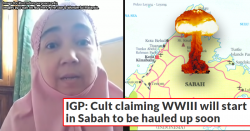 A Shah Alam woman started a cult believing WW3 will start in Sabah. 3000 people joined.