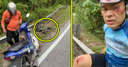 This cyclist was hit by a motorbike in KL. The PDRM didn’t take action. Here’s the story.