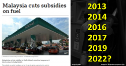 Here’s how many times the M’sian govt cut subsidies in the last 10 years