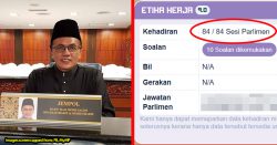 Only one UMNO MP has 100% attendance. But you’ve never heard of him