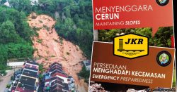 What to do during a landslide according to JKR, and how to detect them early