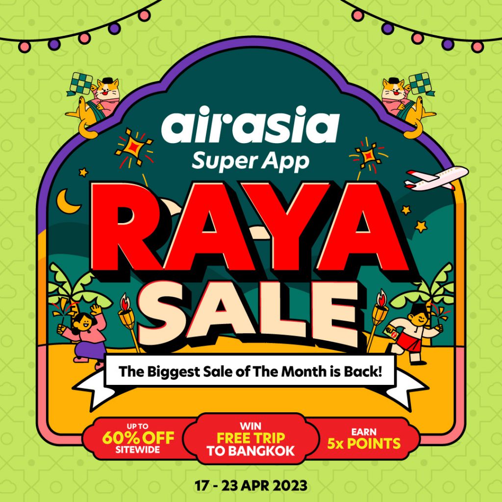 Last-min Raya shopping? Get up to 60% discount on flights, hotel & fashion!