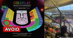 Buying tickets for Coldplay Malaysia? Here are the seats to avoid