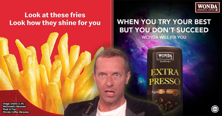 22 Creative Malaysian Ads Referencing the Coldplay Concert