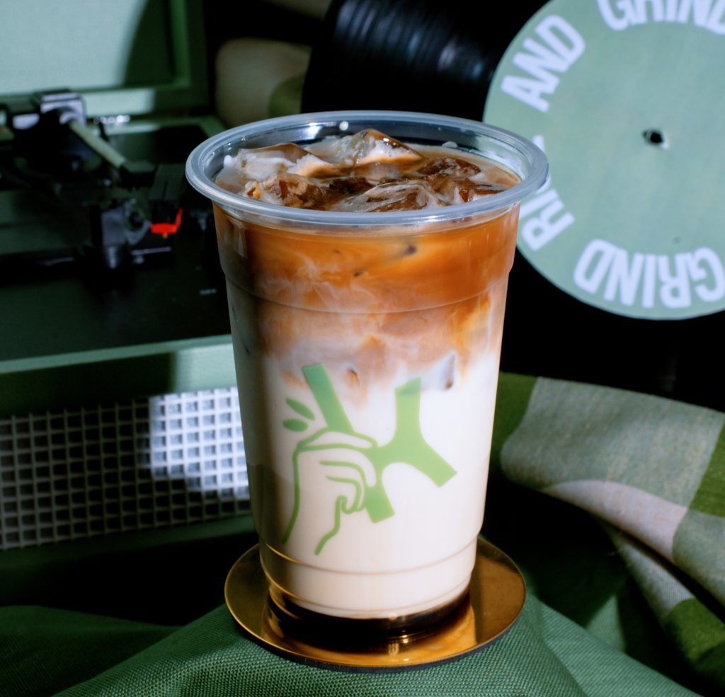 One of their coffee specialties, the Kopikku Latte