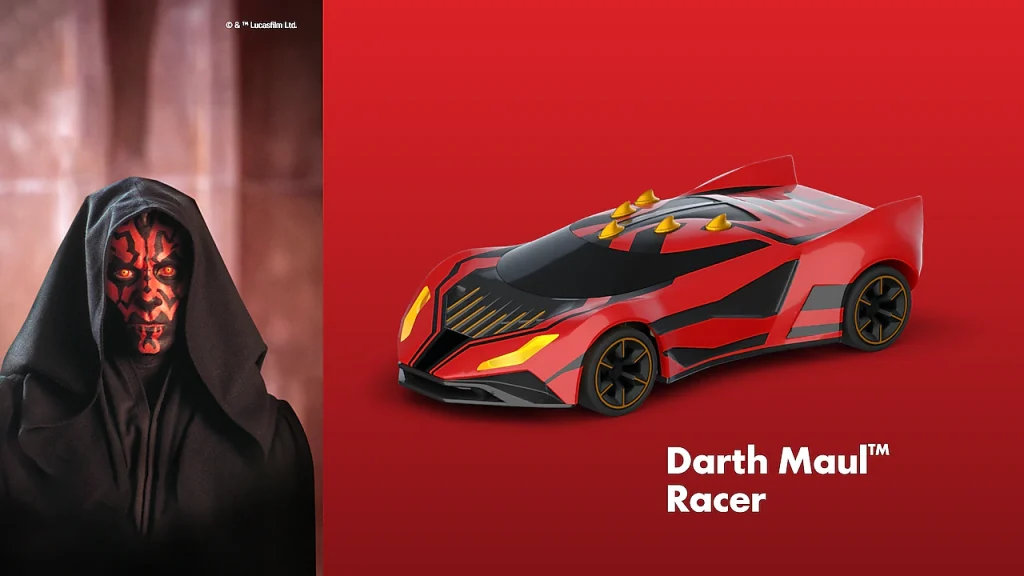 With the garang markings and horns, the Darth Maul Racer's design is strong with the G-Force