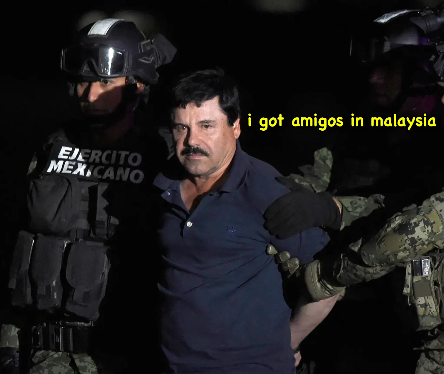 El Chapo, leader of Sinaloa Cartel, the biggest Mexican gang and drug cartel 